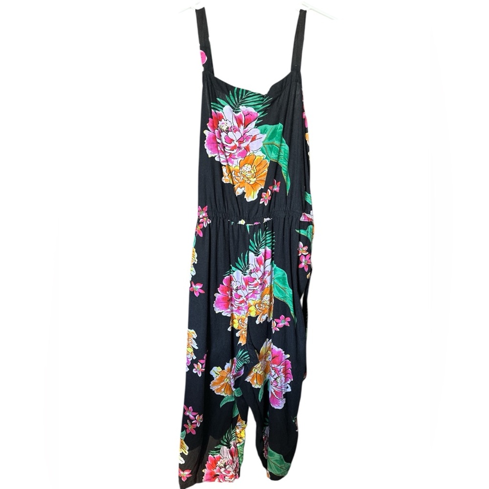 Old Navy Black Floral Romper